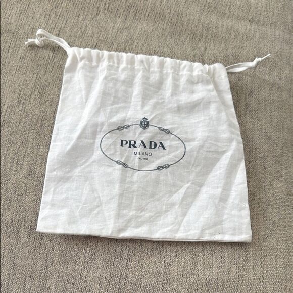 Prada Handbags - Prada White Drawstring Bag